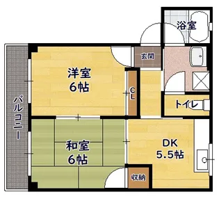 コーポミカ【2階】の間取り