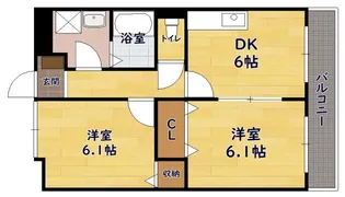 エスポワール・プレース【1階】の間取り