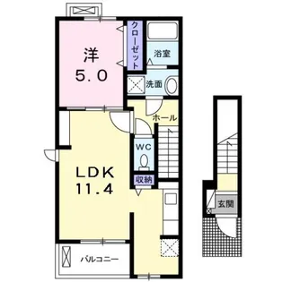 セレノ 福満【2階】の間取り
