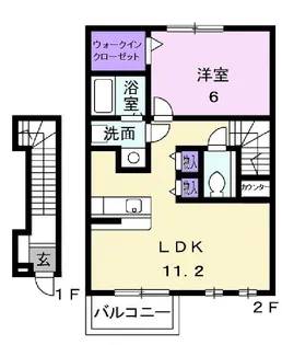 ベル フィオーレⅡ【2階】の間取り