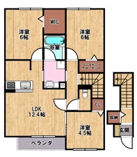 ラ・フォンテ【203号室】の間取り