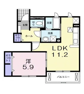 サンリット・エアリーⅠ【1階】の間取り