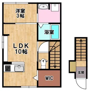 インテグラル後三条【2階】の間取り