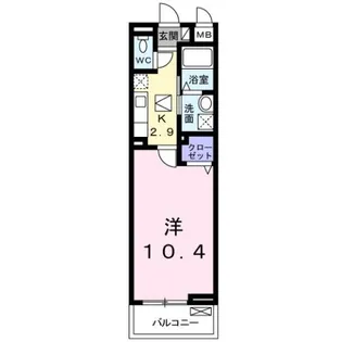 フォレストパーク・八番館【1階】の間取り