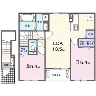 サニアベル【2階】の間取り