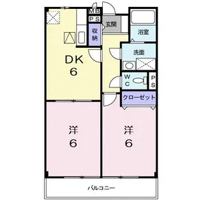 カサ・ピスタ【1階】の間取り
