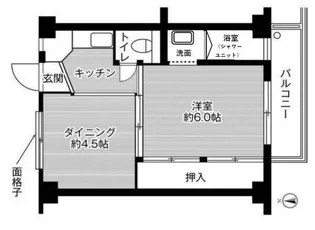 ビレッジハウス加田1号棟【3階】の間取り
