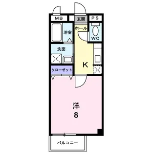 ラ・ビータ【2階】の間取り
