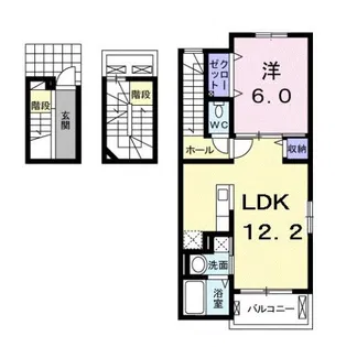 フロール南彦根【3階】の間取り