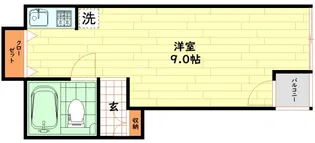 ノアーズアーク天満【6階】の間取り