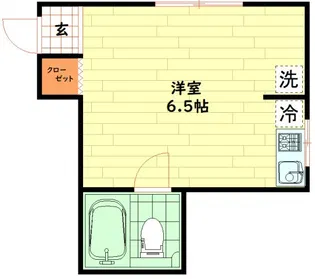 グランドキャナル新町【5階】の間取り