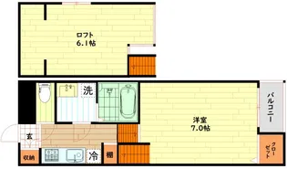 サニーコート花川【2階】の間取り