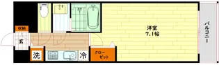 プレサンス南森町ライズ【4階】の間取り