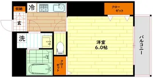 マロット天神橋【6階】の間取り