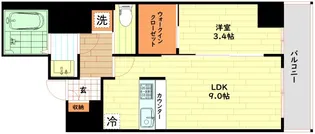 セレニテ本町リアン【3階】の間取り