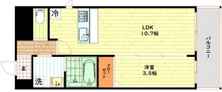 ソシオ心斎橋【4階】の間取り