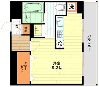プール・トゥジュール梅田ウエストⅡ【6階】の間取り