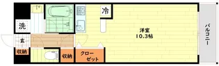 ブランクレール谷町【10階】の間取り