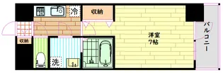 S-RESIDENCE難波大国町Deux【6階】の間取り