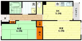 都島岡本マンション【3階】の間取り