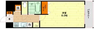 CITY SPIRE北梅田【2階】の間取り