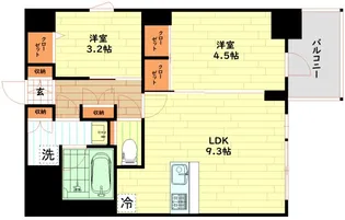 S-RESIDENCE福島diverse【15階】の間取り