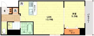 LaDouceur九条【7階】の間取り