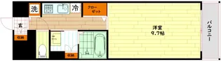インザグレイス天神橋【14階】の間取り