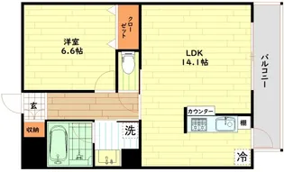 ES-Grande Umedakita【3階】の間取り