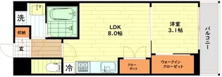 SERENiTE福島scelto【11階】の間取り