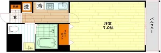 ラ・フォーレ都島本通Ⅰ【7階】の間取り
