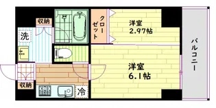 シーズンフラッツ靭本町【5階】の間取り