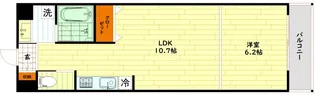 クリスタルブライト天満橋リバーサイド【5階】の間取り