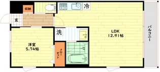 DIMUS福島【2階】の間取り