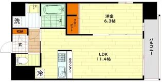プレジオ城東【7階】の間取り