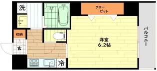 ウィンズコート西梅田【7階】の間取り