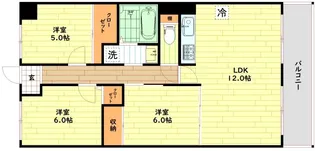 サンファースト京橋【4階】の間取り