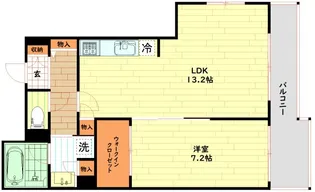 BRAVI南堀江【9階】の間取り