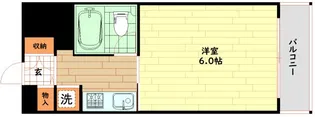 スペランツア出雲天満橋【4階】の間取り