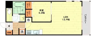 アーバネックス福島【4階】の間取り