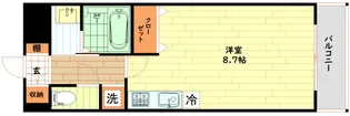 ウィスタリア新北野【6階】の間取り