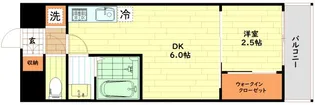 プレリスNEO大阪十三エルヴィオン【7階】の間取り
