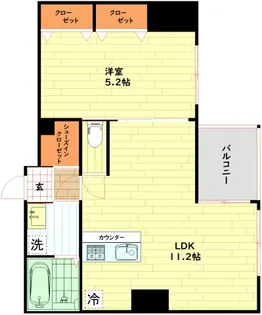 Y’s大手通【3階】の間取り