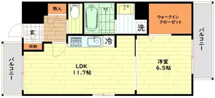 レジデンス西梅田【3階】の間取り