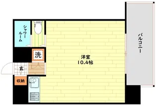 カーサ天神橋【7階】の間取り