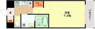 LUMINOUS桜川【9階】の間取り