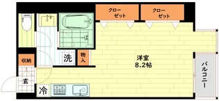 サンネクテール天満橋【6階】の間取り