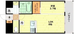 セレニテ天六ミラク【6階】の間取り