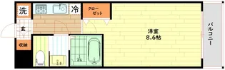 スワンズシティ堂島川【6階】の間取り