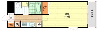 レジュールアッシュ南堀江【6階】の間取り